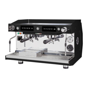 brugnetti luna tall cup tam otomatik espresso kahve makinesi, 2 gruplu, siyah