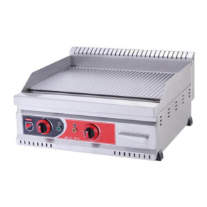 silverinox pge 60 t 600 seri tam oluklu izgara, 60x60 cm, elektrikli