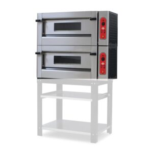 empero emp.6.6g 30 cm x 6+6 pizza kapasiteli Çift katlı pizza fırını, gazlı