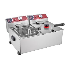 silverinox 2143 fritöz, 5+5 l, elektrikli